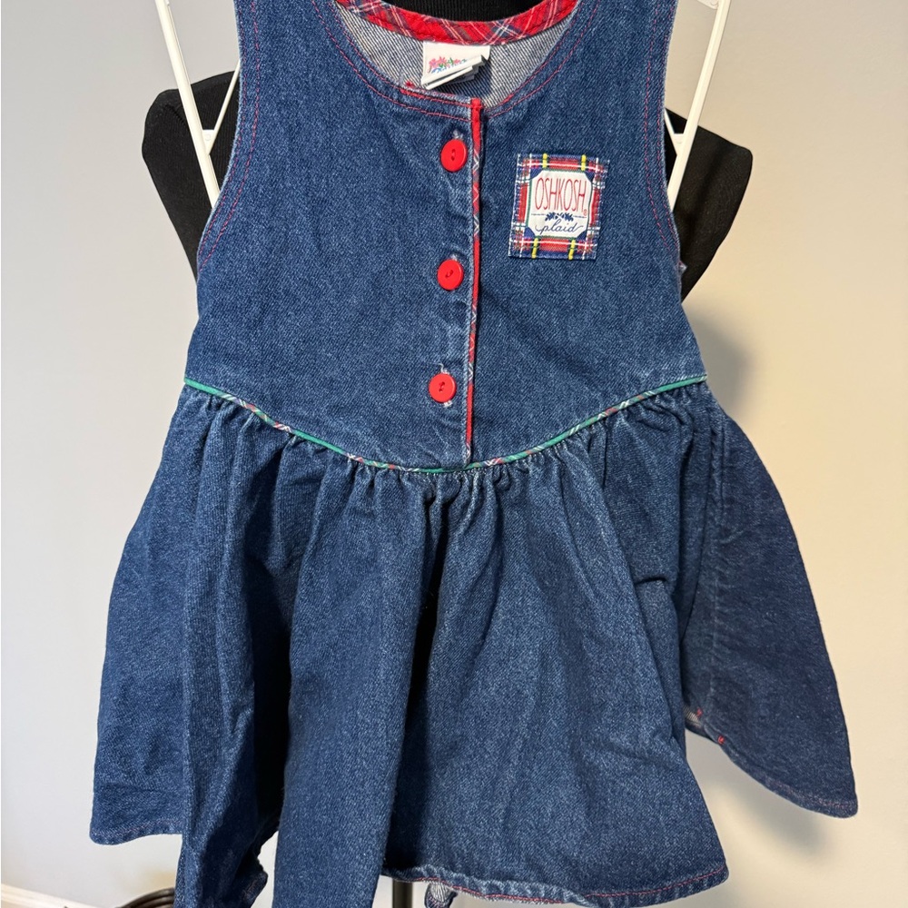 Vintage OshKosh B’gosh Denim Dress Size 4 Made in USA 90s